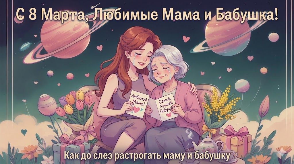 8 Марта без сковородок: как до слез растрогать маму и бабушку, даже если бюджет на нуле 1 8 Марта без сковородок: как до слез растрогать маму и бабушку, даже если бюджет на нуле
